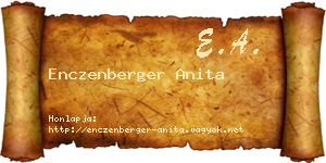 Enczenberger Anita névjegykártya